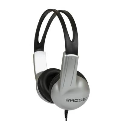 Koss UR10 Stereo Over-Ear Kopfhörer Kompatibel mit Smartphones, Laptops, Tablets und MP3 Geräten - Silber von Koss