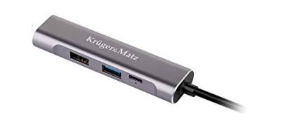 KM0400 USB Typ C Adapter Hub HDMI/USB 3.0/USB 2.0/C von Krüger&Matz