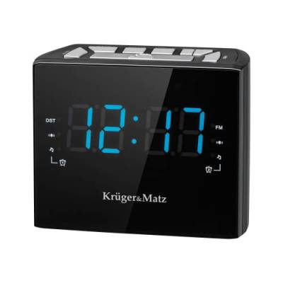 Kruger & Matz KM0812 Radio Clock Digital Black von Krüger&Matz
