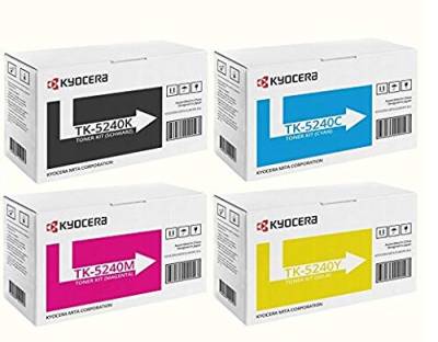 4x TK-5240 Kyocera Original Toner Ecosys M5526cdn M5526cdw P5026cdn P5026cdw - inkl. Tonerliga Touchpen Kugelschreiber von Kyocera