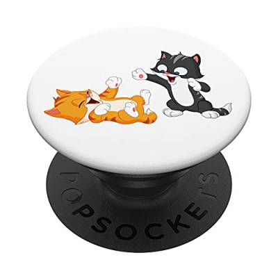 Handy-Halterung für Katzen und Kätzchen, Weiß PopSockets mit austauschbarem PopGrip von LA Design Cove