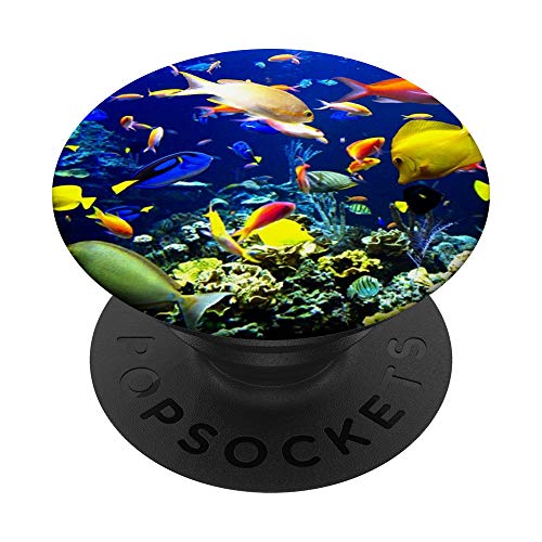 Tropische Fische, Handy-Halterung, bunt. PopSockets mit austauschbarem PopGrip von LA Design Cove