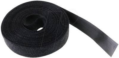 LTC 1210 - Klettbandrolle Dual LTC ROLL STRAP, 3 m, schwarz von LABEL THE CABLE