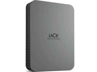 LACIE Mobile Drive Secure Festplatte, 5 TB HDD, 2,5 Zoll, extern, Space Grey von LACIE