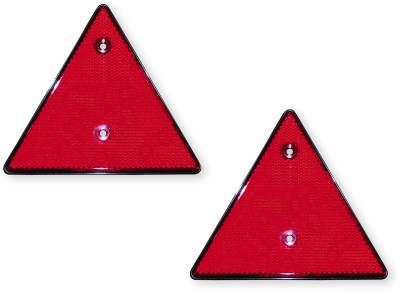 LAS Dreieck-Reflektor-Set, rot, 2 Stück von LAS