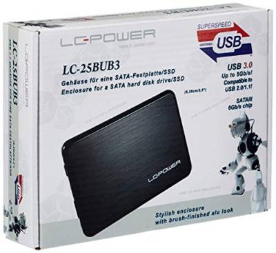 LC-Power LC-25BUB3 Festplattengehäuse (6,4 cm (2,5 Zoll), SATA II, USB 3.0) von LC-POWER