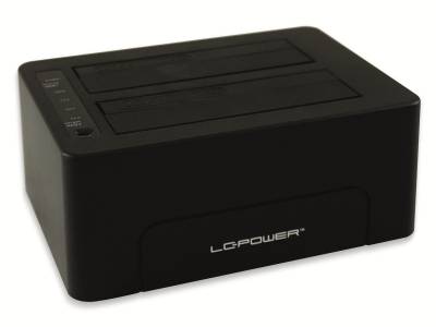 LC POWER Festplatten-Dockingstation LC-DOCK-C, USB 3.1 Typ-C, Dual-Bay von LC Power