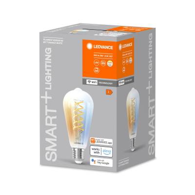 LEDVANCE SMART+ WiFi E27 8W Edison klar 827-865 von LEDVANCE SMART+