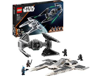 LEGO Star Wars 75348 Mandalorianischer Fang Fighter vs. TIE Interceptor Bausatz, Mehrfarbig von LEGO