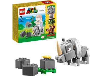 LEGO Super Mario 71420 Rambi das Rhino – Erweiterungsset Bausatz, Mehrfarbig von LEGO