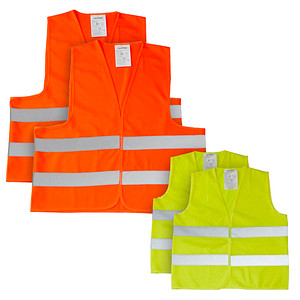 LEINA-WERKE unisex Warnwesten FAMILY 2+2 orange Einheitsgröße von LEINA-WERKE