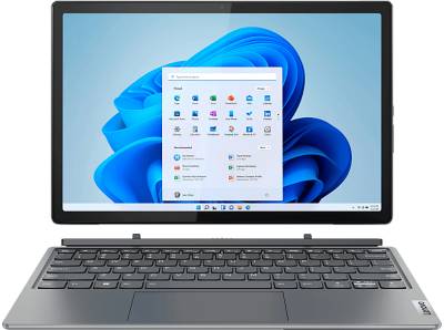 LENOVO IdeaPad Duet 5i, 2-in-1 Notebook, mit 12,4 Zoll Display Touchscreen, Intel® Core™ i7 1355U Prozessor, 16 GB RAM, 512 SSD, Iris® Xe, Storm Grey, Windows 11 Home (64 Bit) von LENOVO