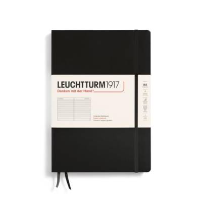 LEUCHTTURM1917 366185 Notizbuch Composition (B5), Hardcover, 219 nummerierte Seiten, Schwarz, Liniert von LEUCHTTURM1917
