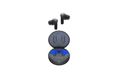 LG Tone Free DT60Q In-Ear Bluetooth Kopfhörer mit Meridian-Technologie, ANC (Active Noise Cancellation) und UVnano+, Schwarz von LG Electronics
