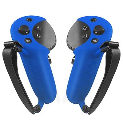 LICHIFIT Handle Grip Cover Silikon Schutzhülle für Meta Quest Pro VR Game Griff Ersatz Zubehör Sleeves mit verstellbarer Handschlaufe von LICHIFIT