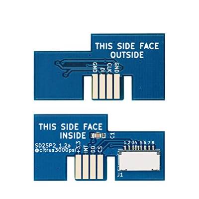 LICHIFIT Professioneller Micro-SD-Karten-Adapter, TF-Kartenleser für Game Cube SD2SP2 SDLoad SDL Adapter (blau) von LICHIFIT