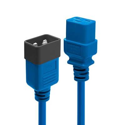 LINDY 30121 2m IEC-Verlängerunskabel, blau von LINDY