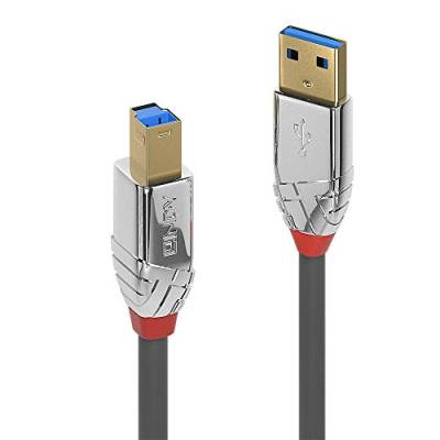 LINDY 36662 2m USB 3.0 Typ A an B Kabel, Cromo Line von LINDY