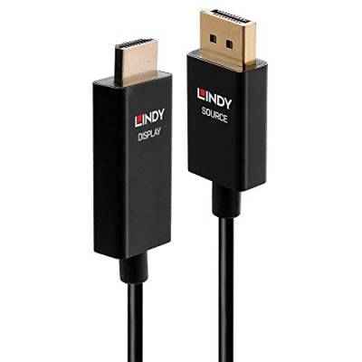 LINDY Anschlusskabel DisplayPort Stecker, HDMI-A Stecker 0.50m Schwarz 40924 DisplayPort-Kabel von LINDY