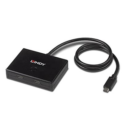 LINDY Zwei-Wege-Switch USB 3.2 Gen 1 Typ C, 2 Ports, 43329 von LINDY