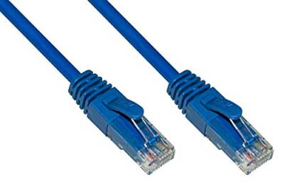 LINK Netzwerkkabel Kategorie 6A ungeschirmt Utp Awg24 Farbe Blau Halogenfree 1,5 m von LINK