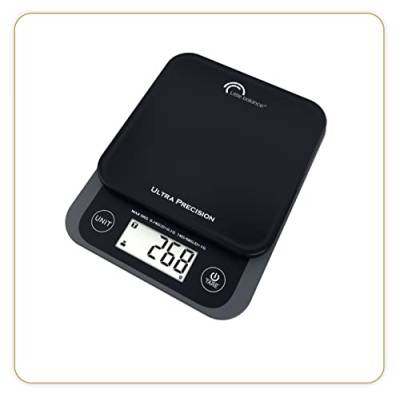 LITTLE BALANCE 8509 Ultrapprecision 5.1 Briefwaage, elektronische Waage, 5 kg, ultrascharke 0,1 g, schwarz von LITTLE BALANCE