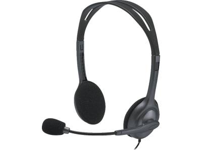 LOGITECH H111 Headset, On-ear Kopfhörer Grau von LOGITECH