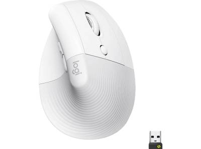 LOGITECH Lift Vertikale Ergonomische Maus, Grauweiß von LOGITECH