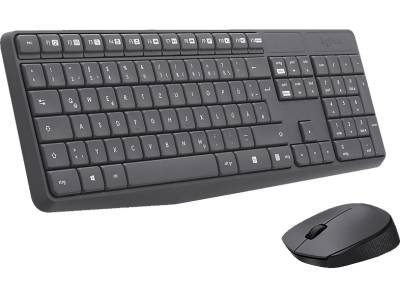 LOGITECH MK235 Combo Wireless, Tastatur & Maus Set, kabellos, Anthrazit von LOGITECH