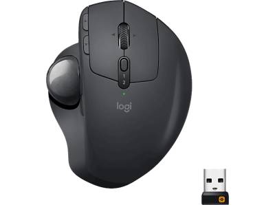 LOGITECH MX ERGO, ergonomisches Design, Advanced Wireless Trackball Maus, Schwarz von LOGITECH