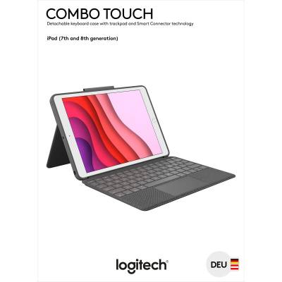 Logitech Tastatur Combo Touch, Smart Connector, grafit von LOGITECH