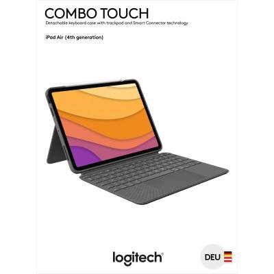 Logitech Tastatur Combo Touch, Smart Connector, grau von LOGITECH