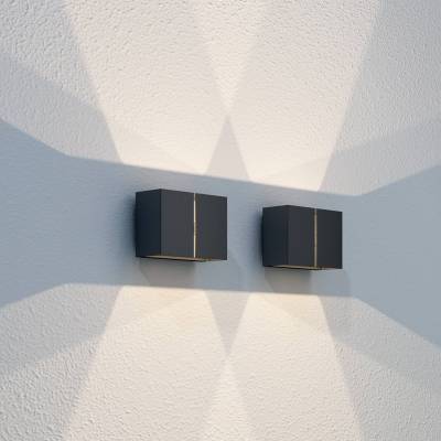 LOOM DESIGN Ask LED-Außenwandlampe up/down schwarz von LOOM DESIGN