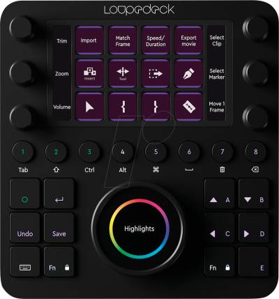 LOUPEDECK CT - Controller für Grafik-/Videobearbeitung von LOUPEDECK