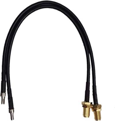 Adapter Anschluss TS9 Stecker auf SMA Buchse Kabel schwarz 20 cm für Externe Antenne kompatibel Router 4G LTE Huawei und Modem Hotspot 20cm von LOW COST MOBILE