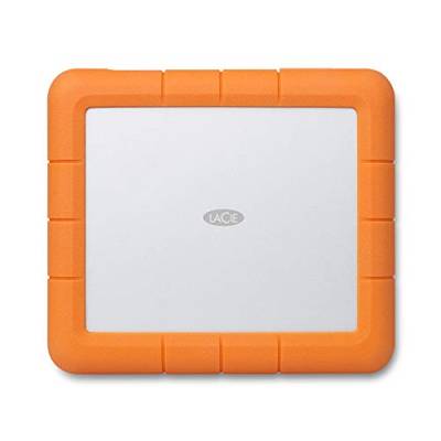 LaCie Rugged Raid Shuttle 8TB externe Festplatte, tragbare HDD - USB-C USB 3.0, Drop Shock Staub Wasser resistent, Mac/PC Computer Desktop Laptop, 1 Mo Adobe CC (STHT8000800) von LaCie