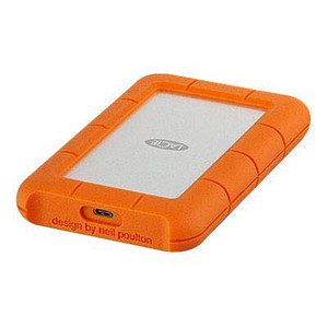 LACIE Rugged USB C 1 TB externe HDD-Festplatte orange von Lacie