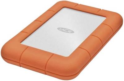 LaCie Rugged Mini 5TB Externe Festplatte 6.35cm (2.5 Zoll) USB 3.2 Gen 1 (USB 3.0) Silber, Orange ST von Lacie