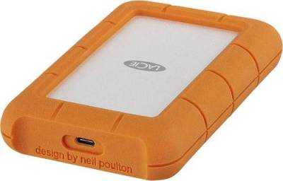 LaCie Rugged Secure 2TB Externe Festplatte 6.35cm (2.5 Zoll) USB-C® Silber, Orange STFR2000403 von Lacie