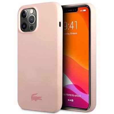 Lacoste LCHCP13XSI Hülle für iPhone 13 Pro Max 6,7" Rosa hardcase Silicone von Lacoste