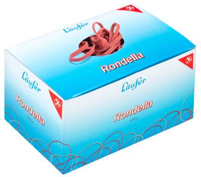 Läufer Gummibänder RONDELLA im Karton, 80 x 2 mm, 500 g von Läufer