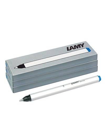 LAMY T11 Tintenrollerpatrone 3er Set mit großem Tintenvorrat und Schreibspitze aus Edelstahl in der Farbe Blau (löschbar) für Patronenroller Modell 311 Lamy balloon - 9 Minen von Lamy