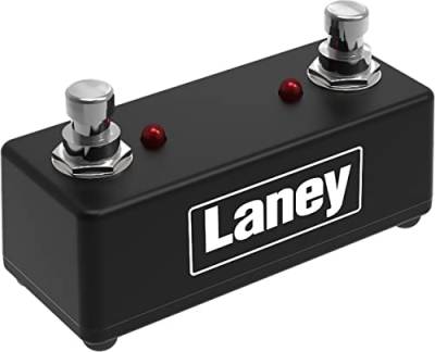 Laney FS2-MINI foot switch - Dual Switch Mini Pedal - LED Status Light - With Removable Lead von Laney