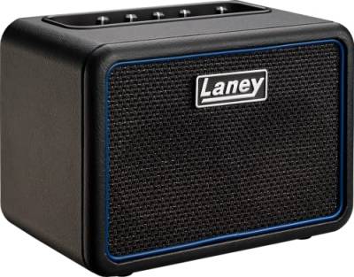 Laney MINI-BASS-NX - Battery Powered Bass Guitar Combo with Smartphone Interface - Nexus Edition, Schwarz, Small von Laney