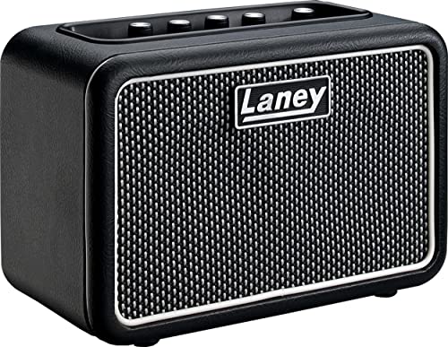 Laney MINI-STB-SUPERG Bluetooth Battery Powered Guitar Amp with Smartphone Interface - 6W - Supergroup edition schwarz von Laney