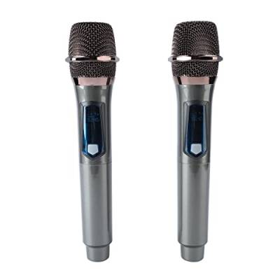 Drahtloses UHF-Mikrofon mit Dynamischem Spulendesign, HiFi-Sound, Langlebiges Kabelloses Mikrofon für Karaoke und Gesang von Lazmin112