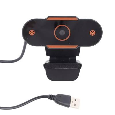 Lazmin112 1080P-Webcam, PC-USB-Kamera, Full-HD-Videoanrufe, Plug-and-Play, für PC-Desktop-Laptop, für Videokonferenzen, Online-Kurse, Live-Streaming, Schwarz von Lazmin112