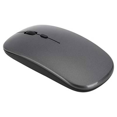 Lazmin112 Wireless Slim Mouse, 2,4 GHz Dual Mode Energiesparfunktion Optische Maus mit USB-Empfänger für PC/Mac/Laptop (Grau) von Lazmin112