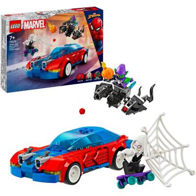 76279 Marvel Super Heroes Spider-Mans Rennauto & Venom Green Goblin, Konstruktionsspielzeug von Lego