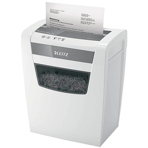 AKTION: LEITZ IQ Home Office Aktenvernichter mit Partikelschnitt P-4, 4 x 28 mm, bis 10 Blatt, weiß mit CashBack von Leitz